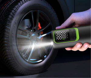 मिनी वायरलेस कार टायर इंफ्लेवेटर-पावर बैंक के साथ डिजिटल पोर्टेबल एयर कंप्रेसर, कारों/बाइक के लिए रिचार्जेबल इलेक्ट्रिक पंप - Product Image 4