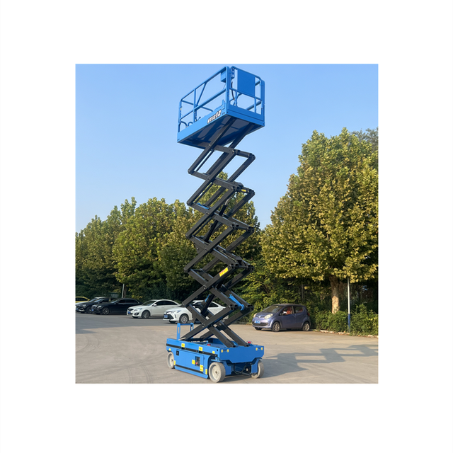 Factory Price Mobile Small Hydraulic Scissor Cargo Lift Battery Aerial Man Hydraulic Mobile Electric Scissor Lifts for Sale