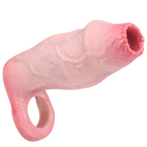 FAAK Manchon pénien réaliste en silicone souple, élastique et creux, pour l'agrandissement du pénis, jouet sexuel pour couple adulte, prix de gros - Product Image 4