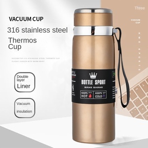 Borraccia Termica da 1L Mantiene Freddo e <span class=keywords><strong>Caldo</strong></span> <span class=keywords><strong>Thermos</strong></span> <span class=keywords><strong>per</strong></span> Acqua Tè Caffè <span class=keywords><strong>Thermos</strong></span> in Acciaio Inox G25-850 - Product Image 3