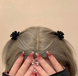 กิ๊บติดผมกำมะหยี่รูปโบว์เล็กสำหรับผู้หญิง ขนาด 2.8 ซม. 50 ชิ้น/ถุง กิ๊บหนีบ<span class=keywords><strong>ผม</strong></span>เล็กสไตล์เรโทรสำหรับสาวหวาน - Product Image 6