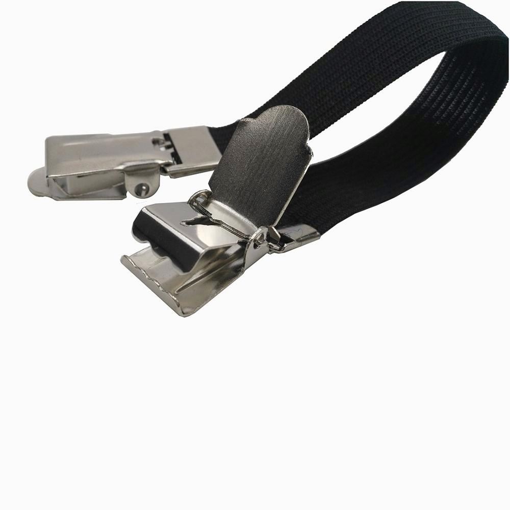 KEELYY 8 Bretelle Elastiche Regolabili Con Clip In Metallo Per Lenzuola – Da 15 A 100 Cm – Fissa Angoli Di Materassi, Copridivani E Tovaglie, Nero