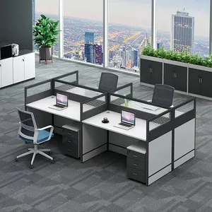 Moderne Bureau Modulaire Kantoor Tafel Partities Kantoor Cel Tafel Workstation