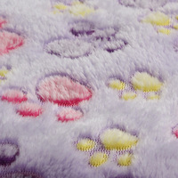 Couverture polaire pour animaux de compagnie à motif de patte de dessin animé, forme de cœur, chaude et douce pour l'hiver, tapis confortable pour chat et chien, coussin de lit d'intérieur pour petits et moyens animaux