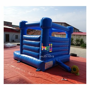 Château gonflable commercial blanc 3m*3m en PVC, maison de fête gonflable pour la famille, château gonflable bleu foncé pour mariage en extérieur - Product Image 4