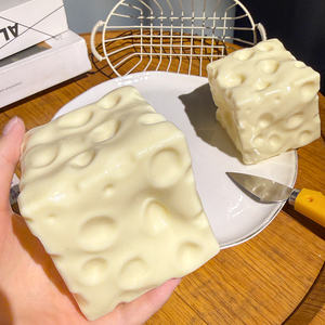 Juguete de Queso Antiestrés, Sin Comprimir, para Apretar, con Textura de Loción, para Niñas y Niños - Product Image 1