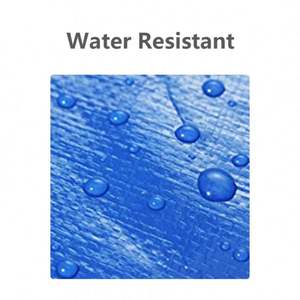 Bolsas de Almacenamiento Resistentes, Paquete de 6, Bolsas de Mudanza Extra Grandes con Cremalleras y Asas de Transporte, Bolsa Tejida de Polipropileno, Plegable, Azul, BSCI Moderno - Product Image 6