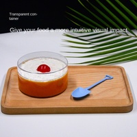 Boîtes à gâteaux rondes transparentes en plastique de qualité alimentaire en gros pour gelée, chewing-gum, pâtisserie et tiramisu