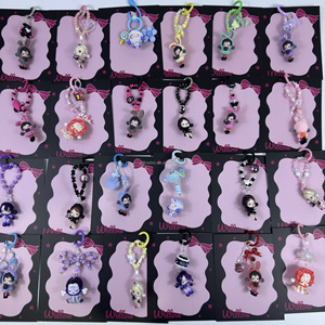 Cordón universal DIY de lujo para teléfono con logo personalizado de bebé llorón, correa ajustable cruzada, material de plástico y cuentas, venta al por mayor - Product Image 6