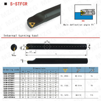 Maifix-torno STFCR CNC, cortador HSS, TCMT09, insertos de acero interno de alta velocidad, a prueba de golpes, portaherramientas de torneado