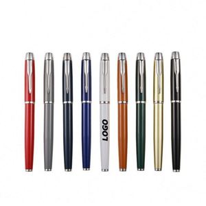 ปากกาโรลเลอร์บอลโลหะสีดำพร้อมโลโก้สั่งทำ - ของขวัญส่งเสริมการขายธุรกิจสุดหรูสำหรับงานอีเว้นท์องค์กร - Product Image 1