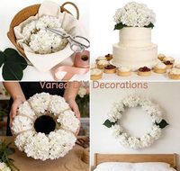 Pengisi Vas Bunga Hydrangea Sutra Buatan Berkualitas Tinggi YM untuk Pernikahan, Hotel, Pusat Perbelanjaan & Dekorasi Liburan - Grosir