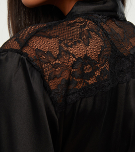 Chemise de nuit en dentelle tendance pour femmes, deux pièces, confortable, douce pour la peau, respirante, sexy, best-seller - Product Image 6