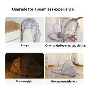 Moustiquaire pliable pour bébé, une seule pièce, rangement facile, aucune installation requise, fabriqué en Chine. - Product Image 4
