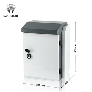 صندوق تحكم كهربائي مقاوم للماء مثبت على عمود، مخصص حسب الطلب، بدرجة حماية IP55 وIP65، خزانة معدنية للاتصالات وكاميرات المراقبة - Product Image 2