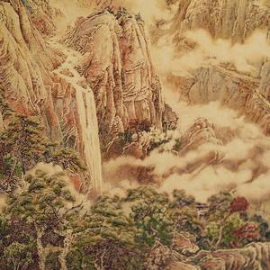 เครื่องประดับภูเขาสีทองแสงอาทิตย์ ของตกแต่งโต๊ะทำงาน งานฝีมือสไตล์จีนใหม่ ของตกแต่งห้องนั่งเล่น ห้องชงชา ห้องทำงาน ของขวัญขึ้นบ้านใหม่ - Product Image 5