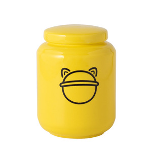 Guci Keramik Silinder Buatan Tangan Modern untuk Anjing Kucing, Tutup Kedap Udara, Ramah Lingkungan, untuk Abu dan Tulang Hewan Peliharaan, Pemakaman - Product Image 2