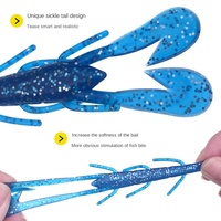 Le plus vendu – Leurre souple artificiel flottant en PVC imprimé, 85 mm, 5,5 g, plusieurs couleurs, pour la pêche au bar, au homard et au crevettes en eau moyenne, pour la pêche en mer et sur les plages.