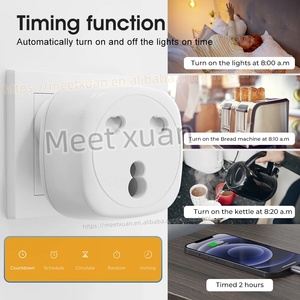 Enchufe Inteligente WiFi Tuya 16A, Estándar Sudáfrica, Control Remoto por Aplicación, Compatible con Alexa y Google, con Monitoreo de Energía - Product Image 3