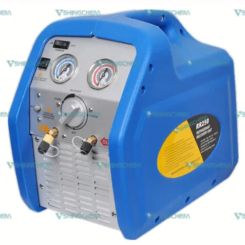 air conditioning r134a refrigerant recovery machine High quality air conditioner dual cylinder refrigerant recovery machine
