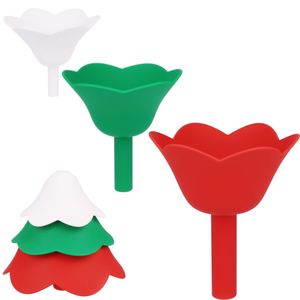 Factory Creative Three-Piece Silicone Oil Funnel Convenient Kitchen Utensil for Pouring Liquid - Product Image 1