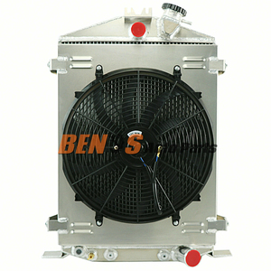 3row nhôm tản nhiệt che đậy fan hâm mộ tiếp sức cho Ford Hi cậu bé đường phố Rod rat Rod 1932 - Product Image 1