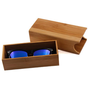 Étui à lunettes en bambou Conchen, rectangle, en bois naturel, boîte à tiroir pour le rangement des lunettes de soleil BC035 Été 2024 - Product Image 5