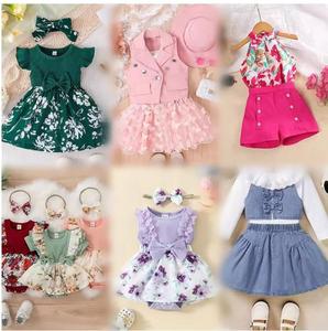Ventes en gros d'usine Robes pour filles 2-12 Vêtements pour enfants Vêtements en stock Été Ropa De <span class=keywords><strong>Bebe</strong></span>, Livraison aléatoire Robes pour enfants - Product Image 1