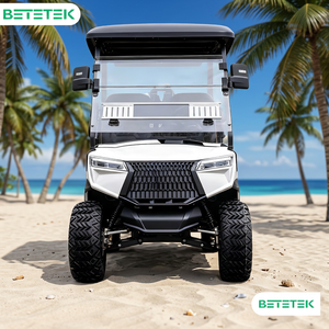 Carrito de Golf para 4 Personas con Asientos Acolchados, Fácil Control, Estable en Terreno Irregular, Carrito de Golf Resistente para Resorts y Caminos No Públicos, con Certificación DOT y CE - Product Image 1