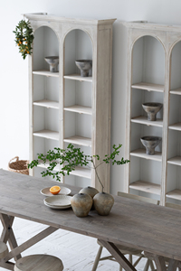Bibliothèque vintage italienne du milieu du siècle, exceptionnelle, en pin recyclé, avec étagères de présentation, entièrement assemblée pour la maison - Product Image 3