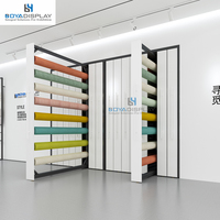Boya – Présentoir autoportant personnalisé pour tapis, options de couleur sur mesure, certifié ISO9001 pour salons professionnels