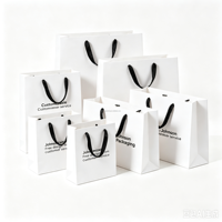 Sac cadeau en carton de luxe fait main, logo personnalisé, estampage à chaud, laminage, couleur personnalisée pour l'emballage de vêtements/chaussures
