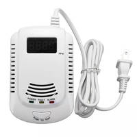 Système d'alarme de sécurité à domicile avec détecteur de fuite de gaz méthane Alarme flash à lumière rouge pour les analyseurs de gaz propane