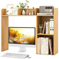 Bureau de travail ergonomique moderne et réglable avec étagère - Poste de travail multifonctionnel pour la maison, le bureau et le salon