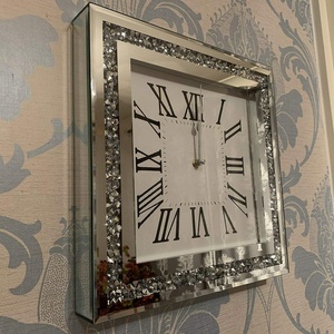 Orologio da parete silenzioso con <span class=keywords><strong>Diamante</strong></span> sciolto elegante orologio da parete con diamanti silenzioso per la decorazione della camera da letto del soggiorno dell'ufficio domestico - Product Image 2