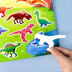 Juguetes Sensoriales de Dinosaurios para Niños Pequeños, Libro de Actividades Montessori para Viajes, para Niños con Autismo - Product Image 6