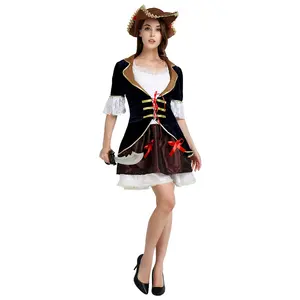 New Professional Factory Direct Supply Modern Style Role Play Adult Female Pirate Costume