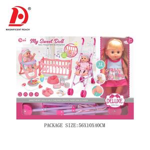HUADA ชุดตุ๊กตาทารกแรกเกิด14นิ้ว,เหมือนมีชีวิตขนาด14นิ้วทำจากซิลิโคนไวนิลมีเสียง12เสียง - Product Image 6