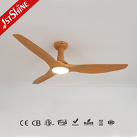 Ventilateur de plafond intelligent 1stshine avec télécommande, design moderne, couple élevé, éclairage intégré, vente directe usine, excellent vendeur