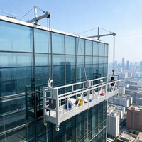 Plateforme suspendue électrique moderne en alliage d'aluminium WH-SP, élévateur de façade, capacité de charge 630-1000 kg, hauteur 100-200 m