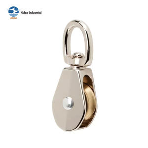 Polea de Aleación de Zinc Fundida a Presión con Ojo Giratorio o Fijo, Niquelada, de Aleación de Zinc o Acero Inoxidable, para Retractilador de Correa para Mascotas - Product Image 1