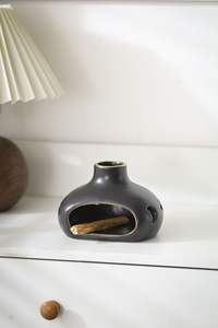 Plateau <span class=keywords><strong>de</strong></span> combustion en céramique blanc et noir pour Palo Santo du Pérou, brûleur d'encens portatif, support pour <span class=keywords><strong>sauge</strong></span> et Palo Santo - Product Image 2