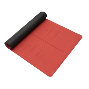 Échantillon Gratuit Tapis de <span class=keywords><strong>Yoga</strong></span> Personnalisé Imprimé 5mm en PU Écologique Naturel Surface Antidérapante Sangle de Transport Longueur 185cm - Marque Favofit - Product Image 1