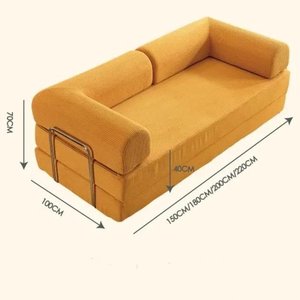 Canapé-lit pliable double usage, modulaire, sectionnel, compact et convertible <span class=keywords><strong>pour</strong></span> petits appartements et studios - Product Image 3
