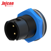 Connecteur Micro-ondes Aérospatial M12 3 Broches Mâle-Femelle en Nylon, Étanche IP67, Sans Câble, 10A/6A