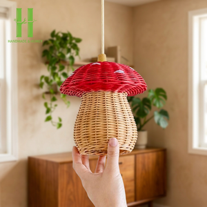 Abat-jour suspendu moderne en bambou et rotin naturel, écologique, pour décoration intérieure, best-seller - Product Image 1