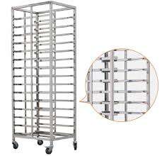 1 में 2 एल्यूमीनियम पाक रोटी ट्रे गाड़ी जीएन रोटी शीट पैन ठंडा रैक ओवन बेकरी ट्राली - Product Image 4