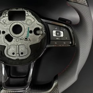 Volant en fibre de carbone de haute qualité adapté à Volkswagen Polo gti Scirocco GTS GTE GLI R-Line <span class=keywords><strong>Golf</strong></span> <span class=keywords><strong>6</strong></span> Mk4 Mk5 Mk7 <span class=keywords><strong>GTD</strong></span> CC - Product Image 4