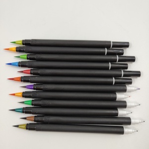 Ensemble de stylos pinceaux à double <span class=keywords><strong>pointe</strong></span>, 50 pièces, <span class=keywords><strong>pointe</strong></span> en <span class=keywords><strong>feutre</strong></span> d'aquarelle colorée, boîte en Opp - Product Image 2