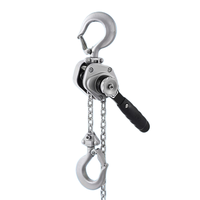 Mini palan manuel en alliage d'aluminium 0,5T, grue de levage portable à manivelle pour le levage de marchandises en entrepôt